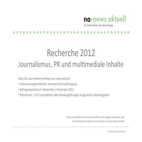Recherche 2012