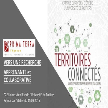 Recherche apprenante et collaborative au C2E 2015, par PRIMA TERRA v16 09 2015