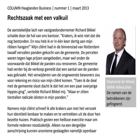 Rechtszaak met een valkuil