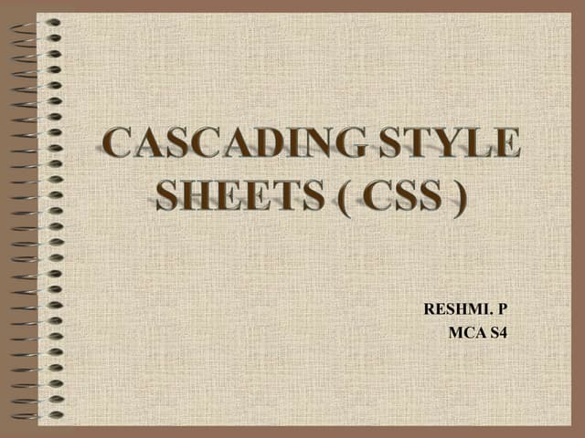 Cascading Style Sheets(CSS)