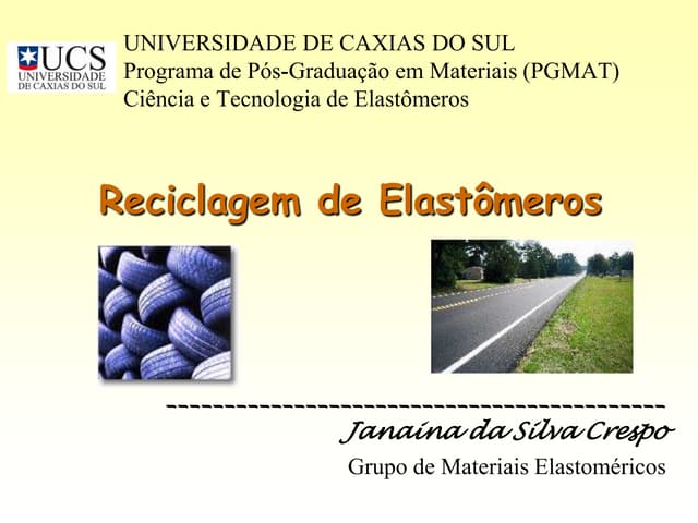 Reciclagem de elastómeros