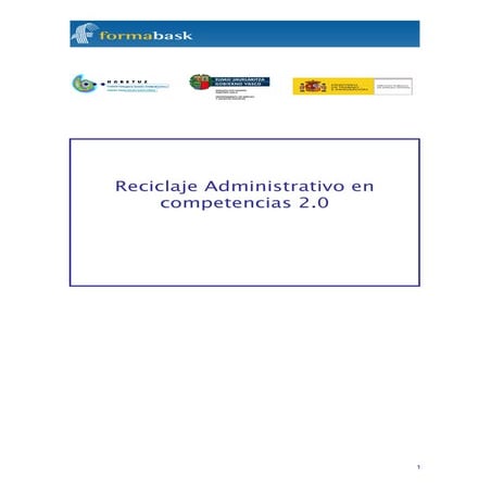 Reciclaje Administrativo en Competencias 2.0 (Vitoria)