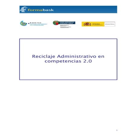 Reciclaje Administrativo en Competencias 2.0 (Zamudio)