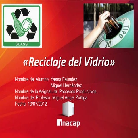 Reciclaje del vidrio