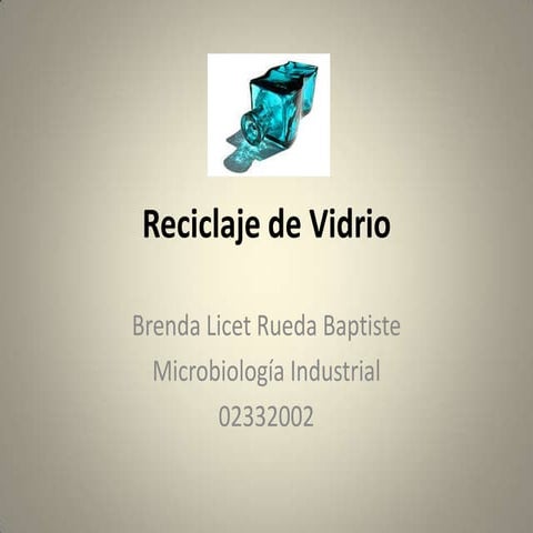Reciclaje de vidrio