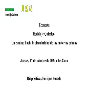 Reciclaje químico de CO2 y de residuos sólidos y plásticos