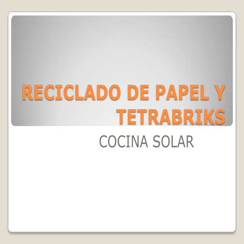 Reciclar y aprender