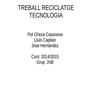 Reciclatge 