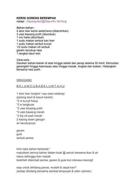 4 Resep Ayam Pop Spesial Rumah Makan Padang Beserta Sambalnya | PDF