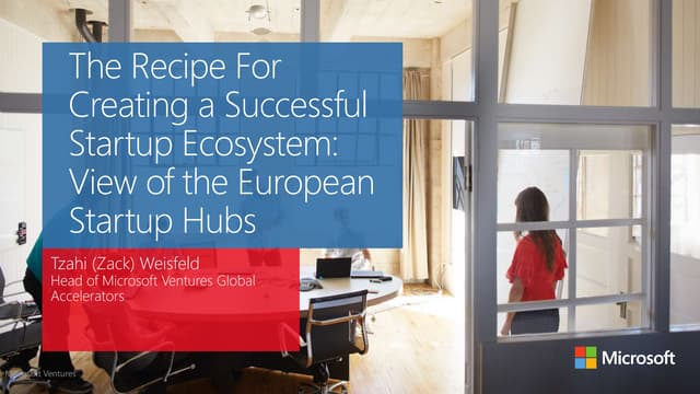 The Recipe For Creating a Successful Startup Ecosystem