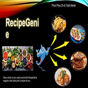 Ingredients based - Recipe recommendation engine | PPTX