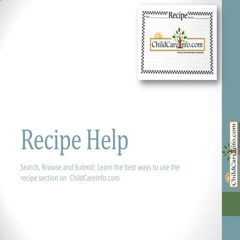 Recipe Help
