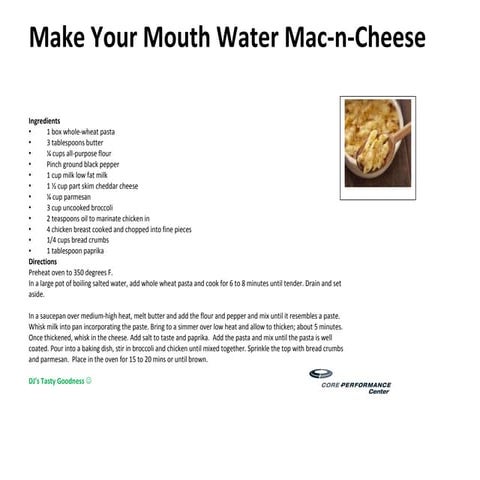 Recipe Power Point | PPT