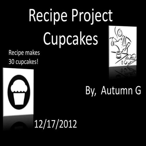 Recipe project cupcakes   autumn