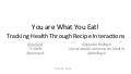 You are What You Eat! Tracking Health Through Recipe Interactions