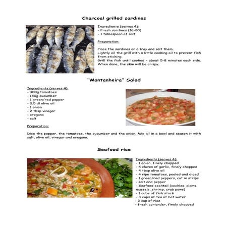 Recipes from the algarve