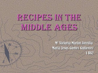 Recipes In The Middle Ages