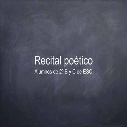 Recital poético