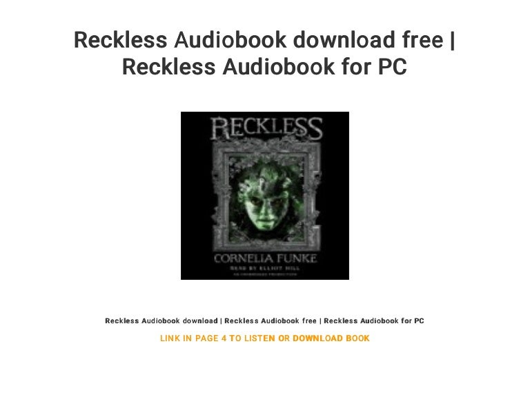 Reckless Audiobook Download Free Reckless Audiobook For PC
