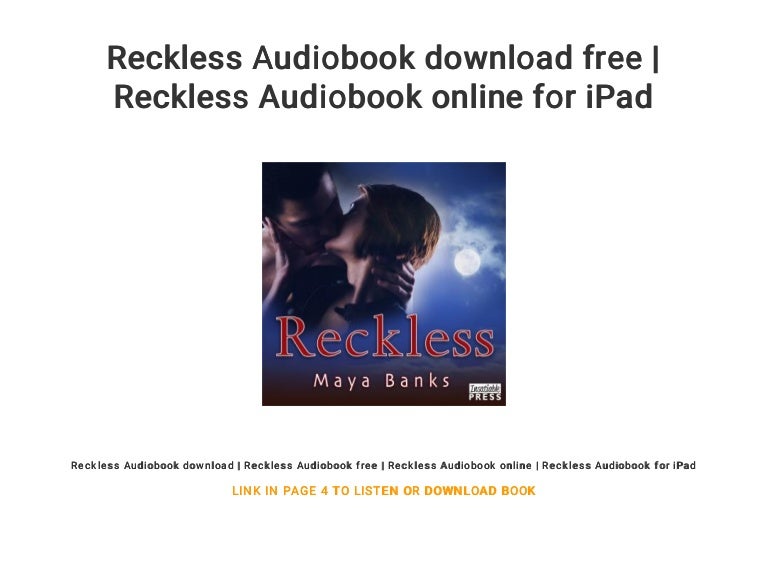 Reckless Audiobook Download Free Reckless Audiobook Online For IPad