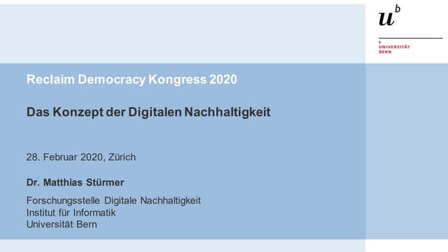 Das Konzept der digitalen Nachhaltigkeit