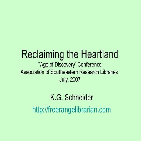 Reclaiming the Heartland: Librarianship and the System of Professions