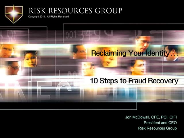 Reclaiming Your Identity: 10 Steps To Recovery | PDF