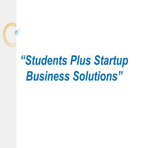 Recognised company for Startups.ppt