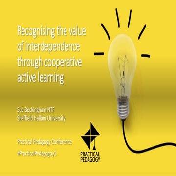 Recognising the value of interdependence through cooperative active learning
