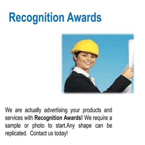 Recognition awards