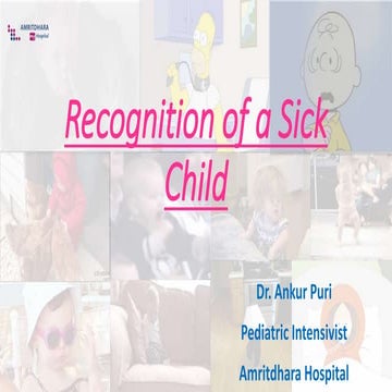 Recognition of a Sick Child - Dr Ankur Puri 