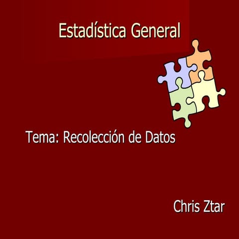 Recolección de Datos Estadísticos