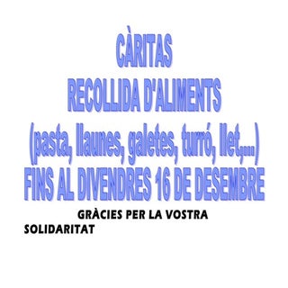 Recollida càritas