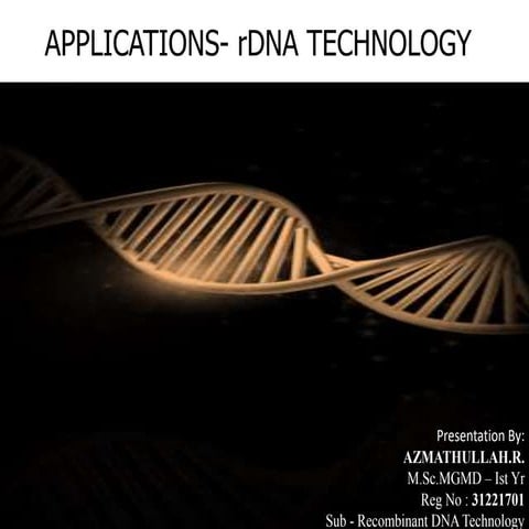 RECOMBINANT DNA TECHNOLOGY - seminar.pptx