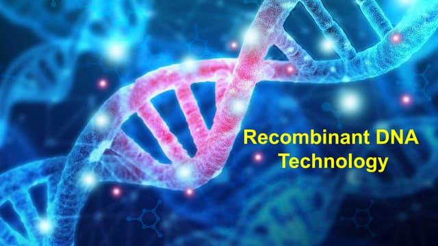 Recombinant dna technology (rdt) | PDF