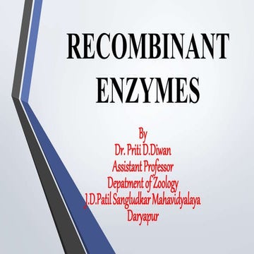 recombinant DNA tech enzymes 