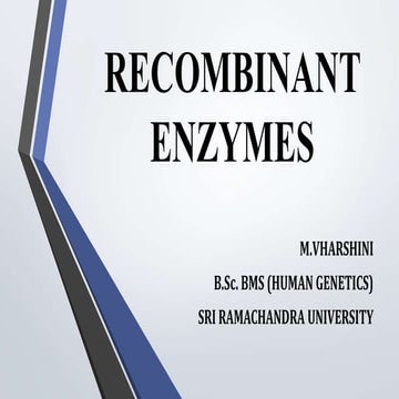 Recombinant enzymes