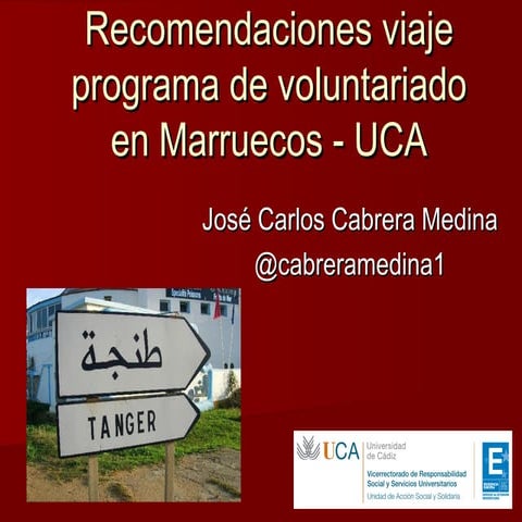 Recomendaciones viaje programa de voluntariado en Marruecos 