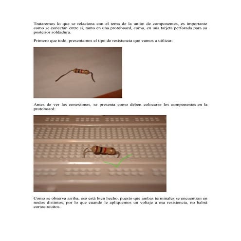 Recomendaciones al utilizar el protoboard