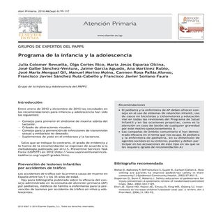 Recomendaciones PrevInfad-PAPPS 2014