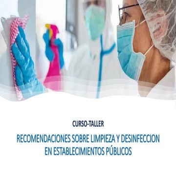 Recomendaciones sobre limpieza y desinfeccion en establecimientos públicos