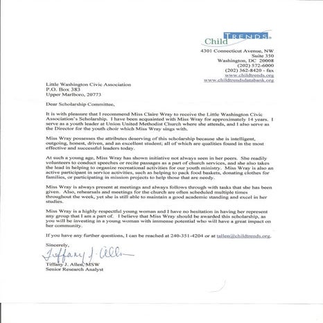 Recomendation letter 2