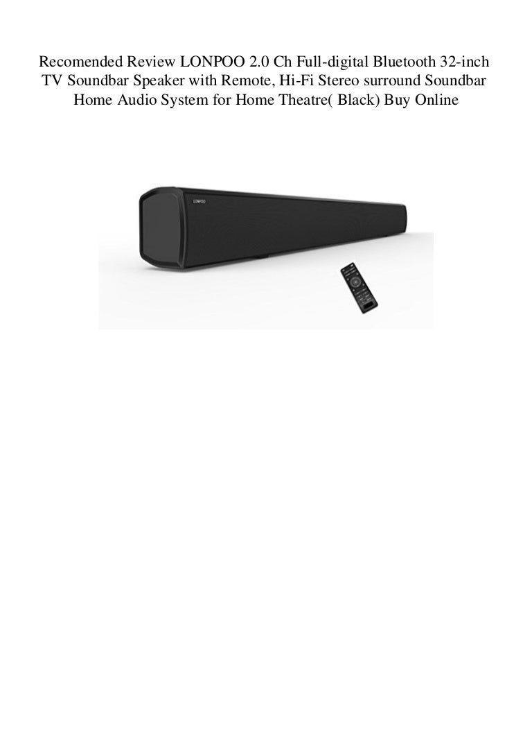 soundbar 2.0 ch multimedia speaker system