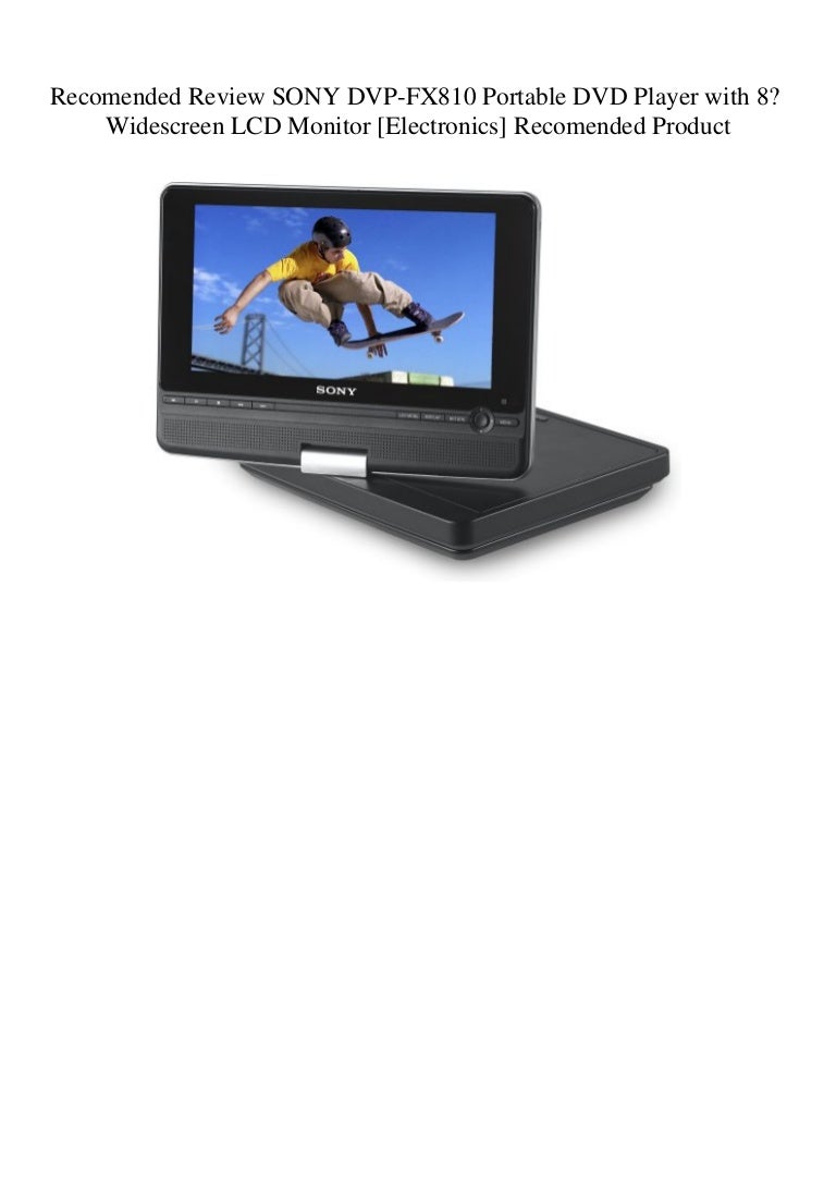Review SONY DVPFX810 Portable DVD Player with 8 Widescree…