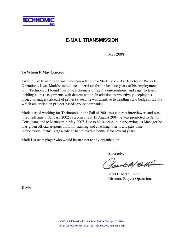 recommendation letter from janet mccullough what to provide for letter of recommendation