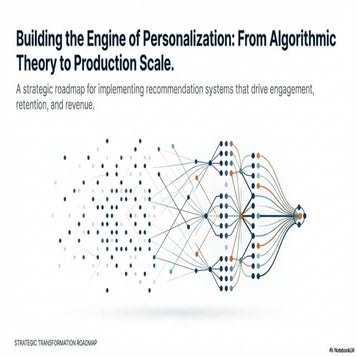Recommendation Engine Strategic Roadmap For Financial Company | PDF