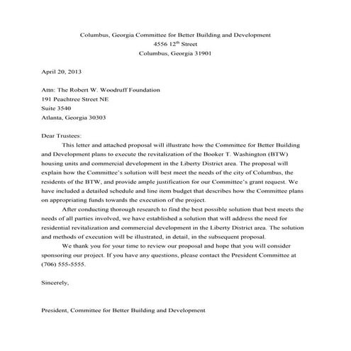 Recommendation Report and Proposal Project