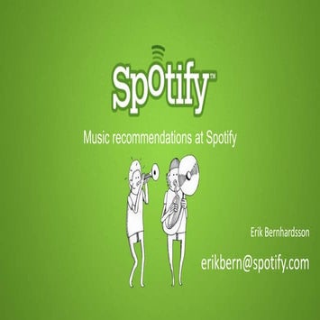 Collaborative Filtering at Spotify