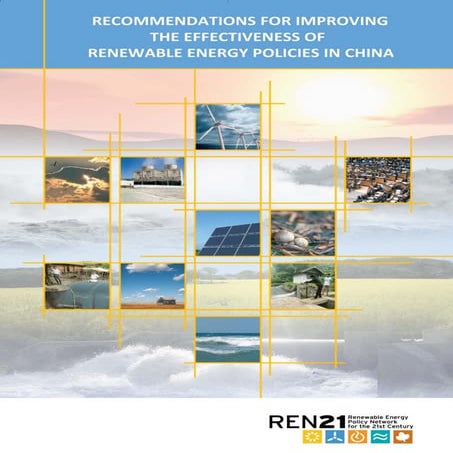 Policy Recommendations For Chinese Renewable Energy Industry 