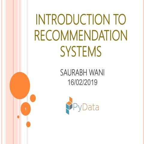 Recommendation systems